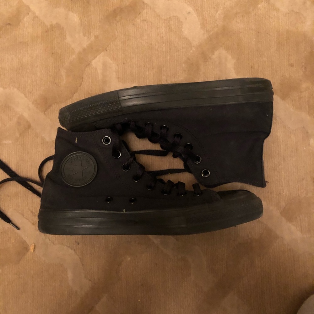 All-Black High Top Converse